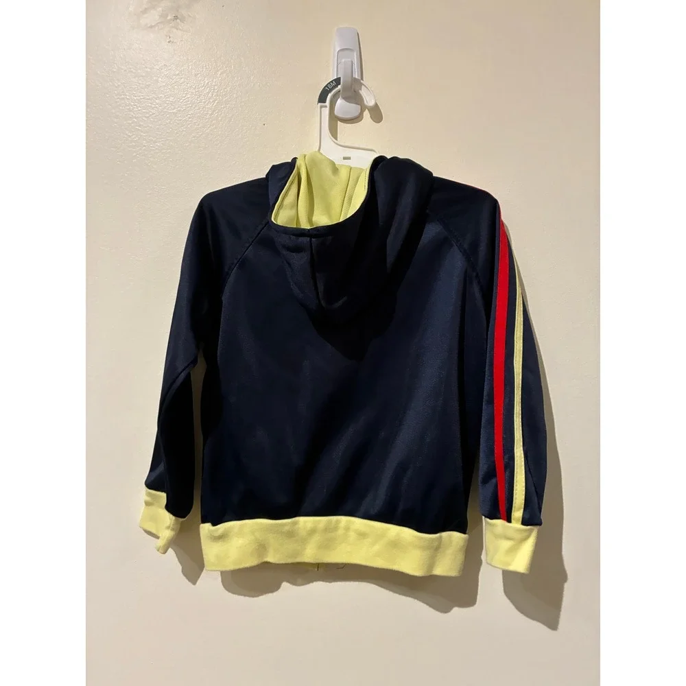 Vintage Nike Club America Kids Track Jacket Navy Yellow Hooded Full Zip Size 2